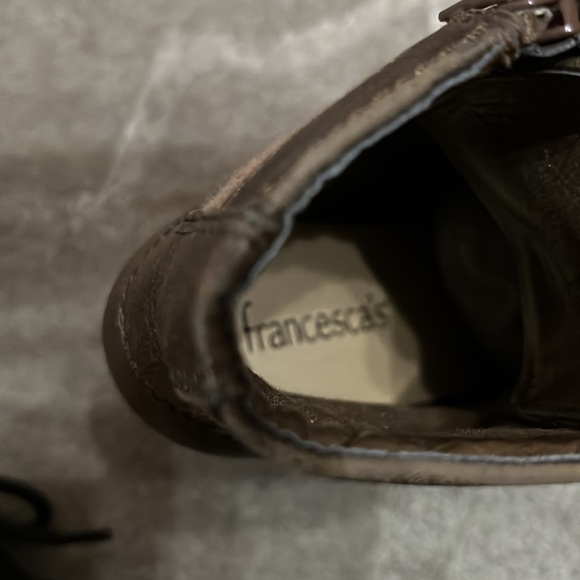 Francesca’s Katherine/Katina brown lace up zip up booties - Picture 15 of 17